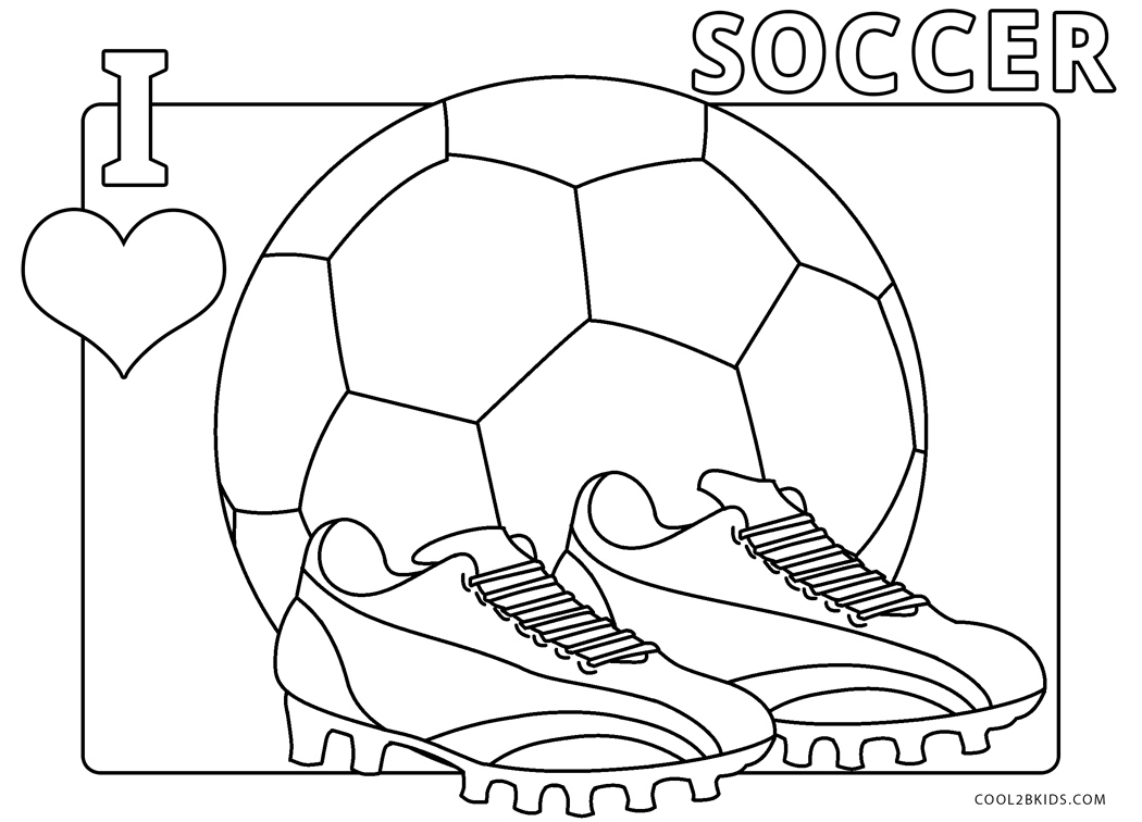 Girl Soccer Player coloring page