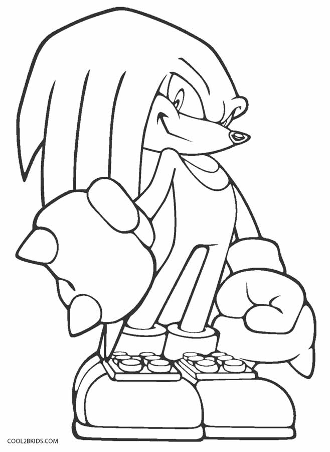 Desenhos de Sonic para colorir Páginas para impressão grátis