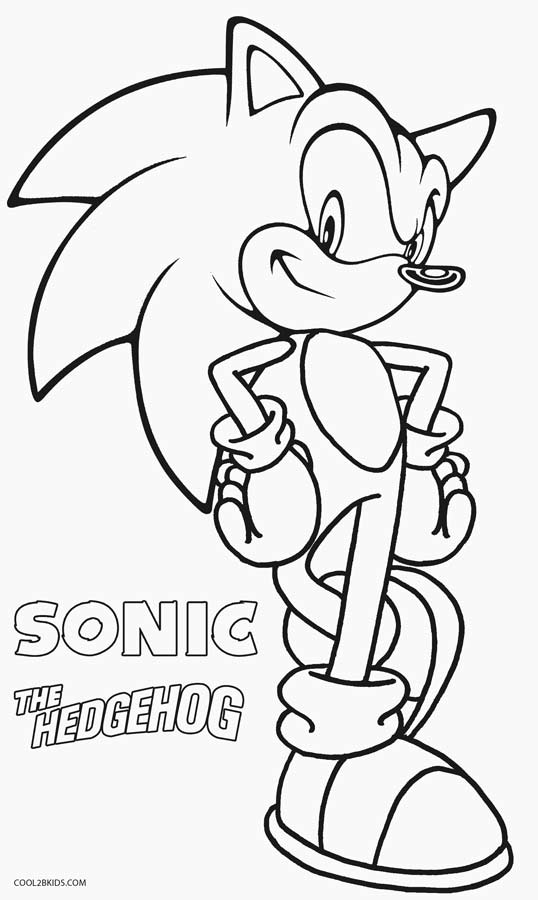 ▷ Desenhos de Sonic para colorir