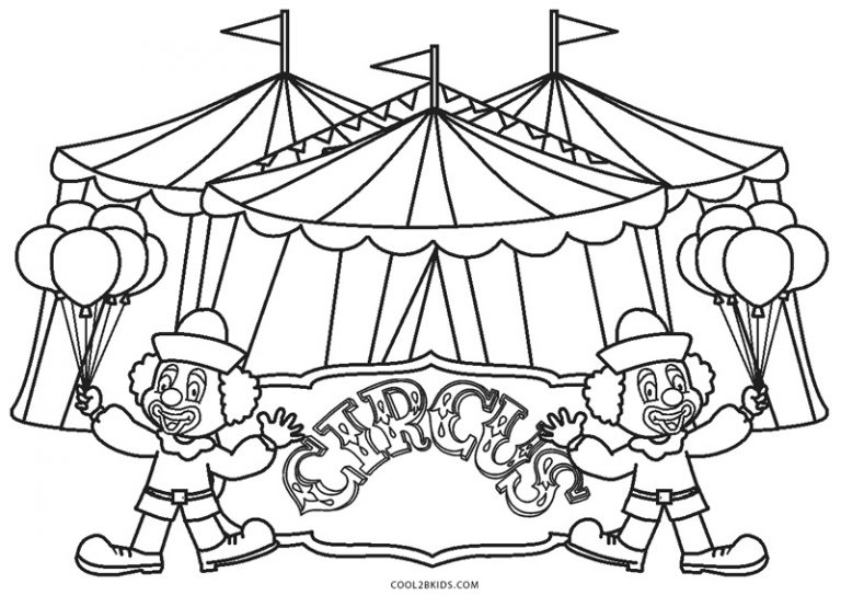 Free Printable Circus Coloring Pages For Kids