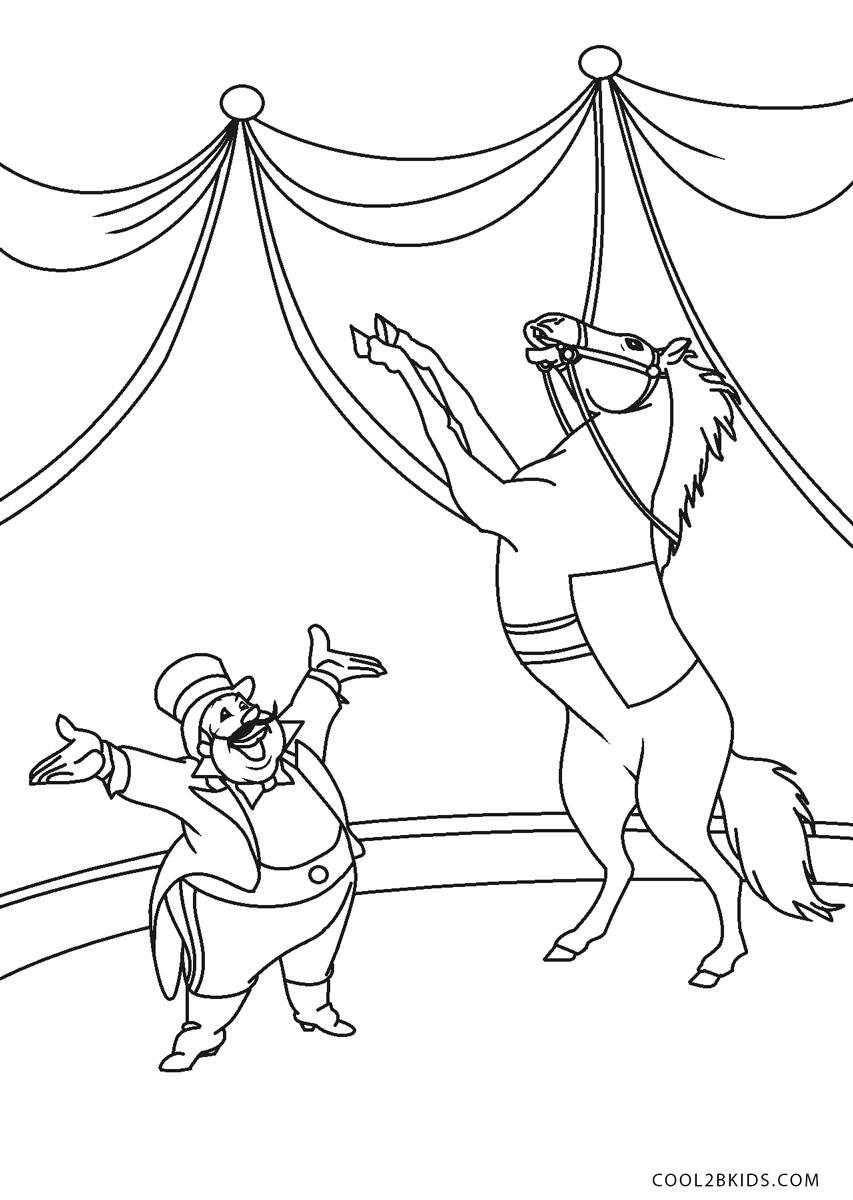 Download Free Printable Circus Coloring Pages For Kids