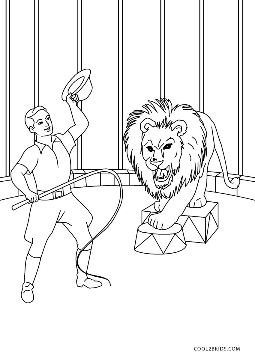 Free Printable Circus Coloring Pages For Kids