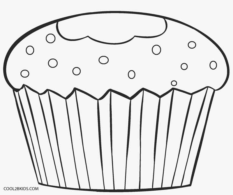 lindo desenho de cupcake kawaii para colorir para crianças 14399641 Vetor  no Vecteezy