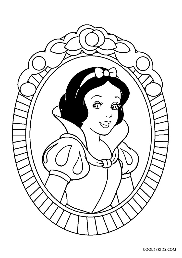 Snow White Printable Coloring Pages Printable Templates