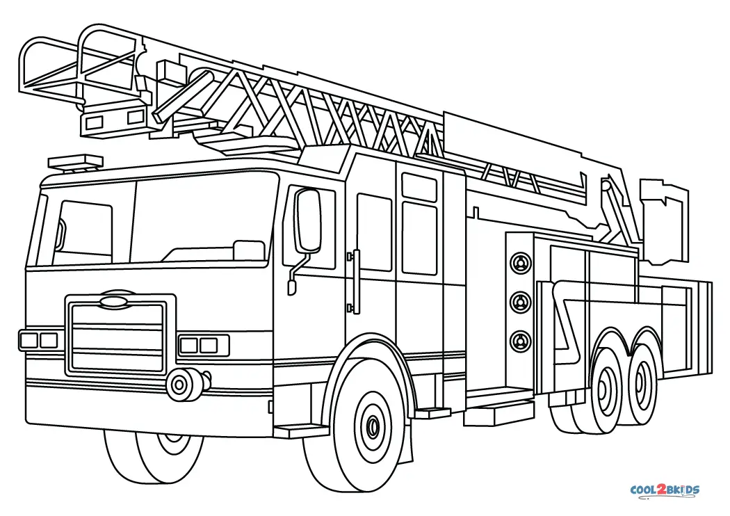 20+ Fire Truck Pictures To Color
