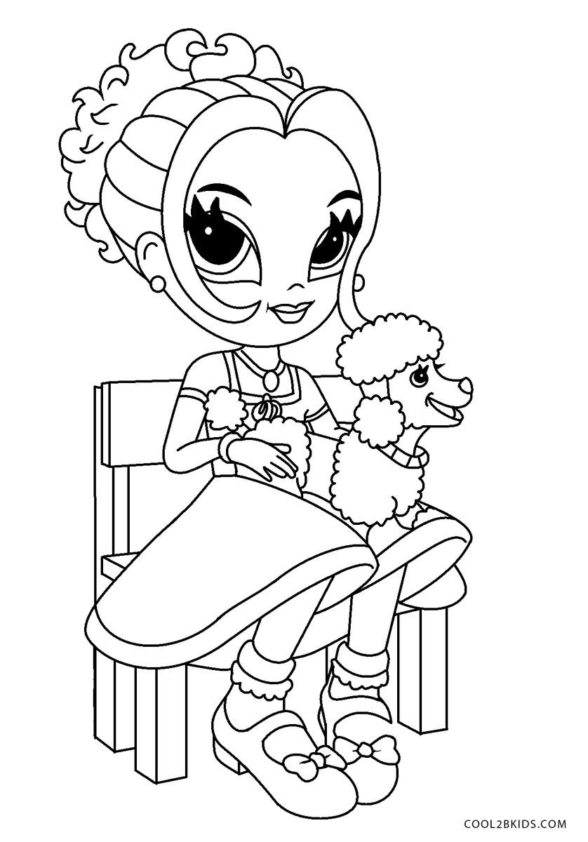 Lisa Frank Girl Coloring Pages Coloring Pages