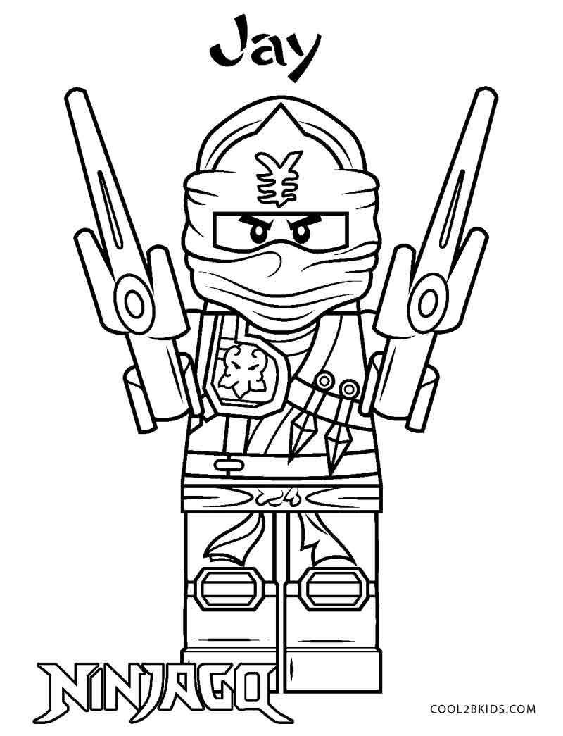 Desenhos de Ninjago para colorir - Páginas para impressão grátis