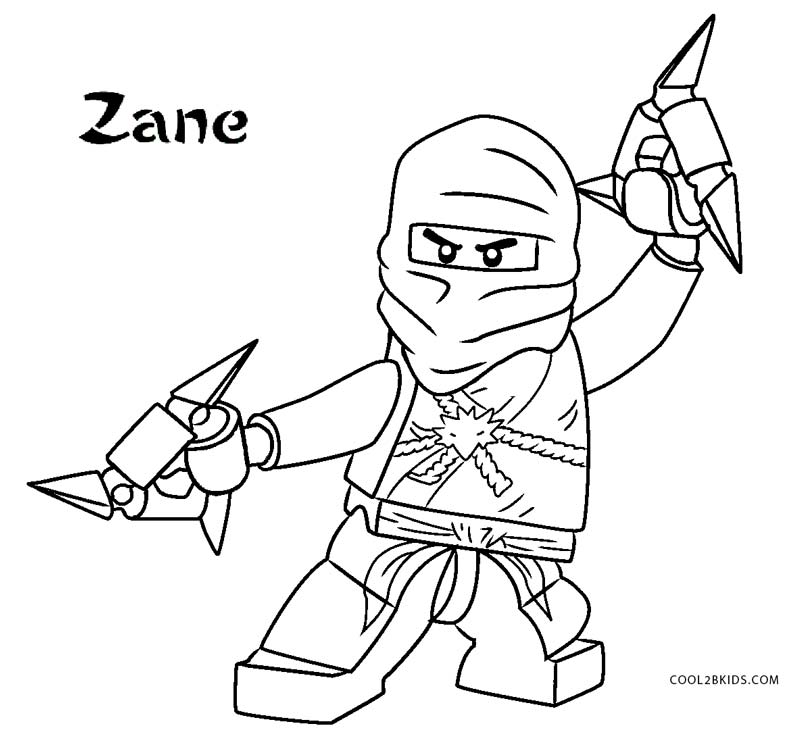 Desenhos para colorir grátis para imprimir Personagem Lego Ninjago