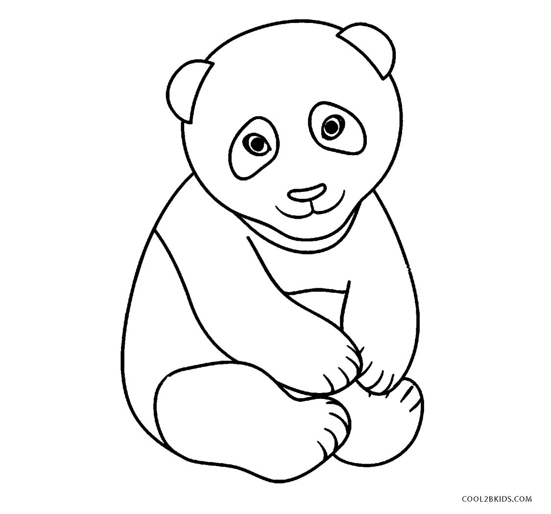 Desenhos de Panda 1 para Colorir e Imprimir 