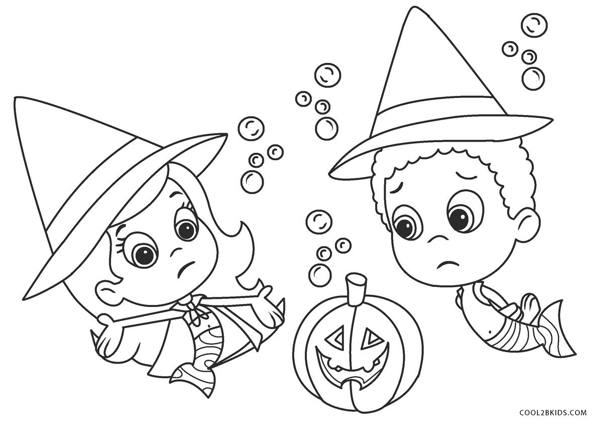 nick jr halloween coloring pages