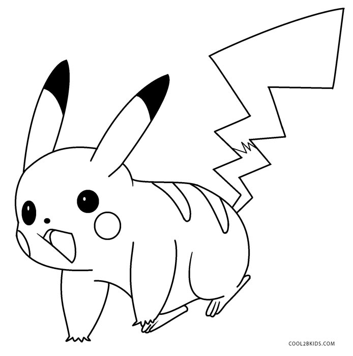 Desenhos do Pikachu para colorir - Bora Colorir