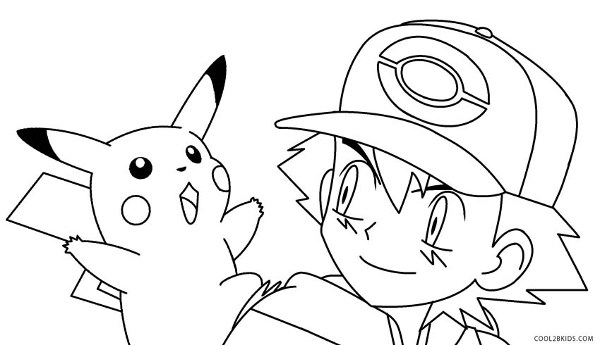 Desenho para colorir de Natal de Pikachu · Creative Fabrica