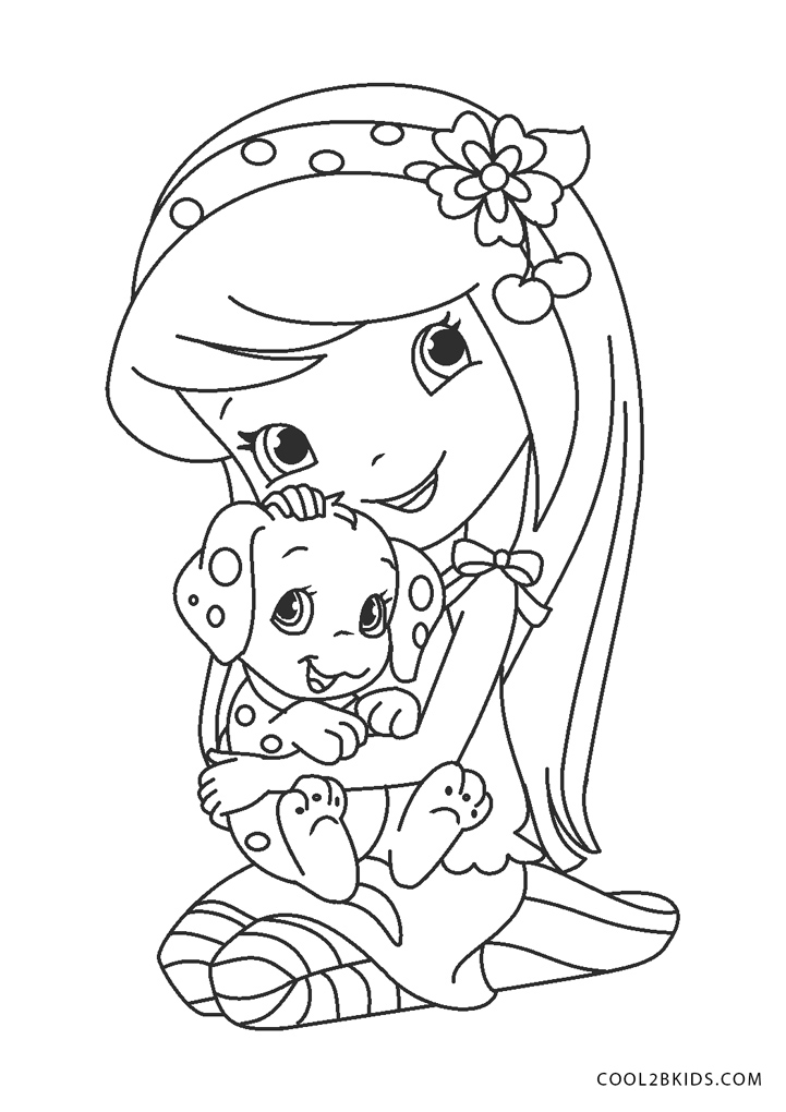 Free Printable Strawberry Shortcake Coloring Pages For Kids