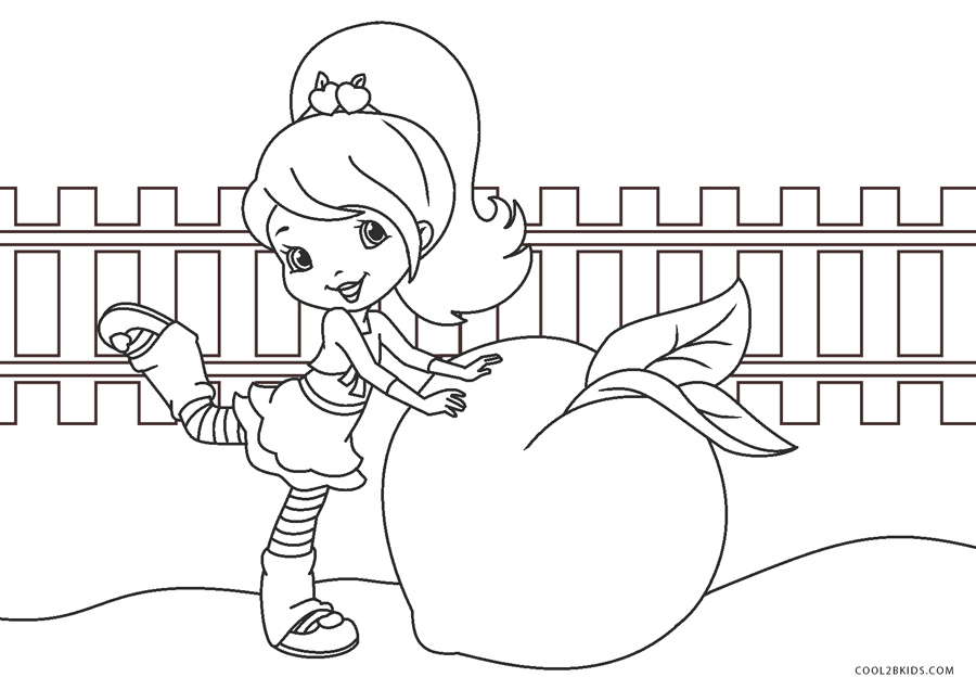 Free Printable Strawberry Shortcake Coloring Pages For Kids