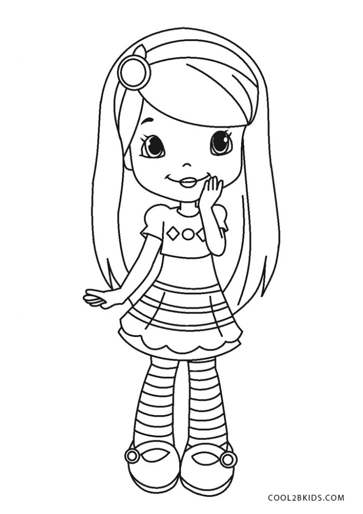 Free Printable Strawberry Shortcake Coloring Pages For Kids