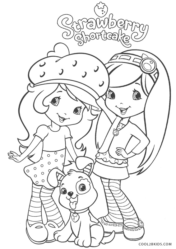 Free Printable Strawberry Shortcake Coloring Pages For Kids