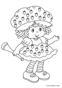 free printable strawberry shortcake coloring pages for kids