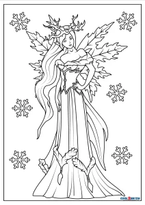 coloring pages and fairy