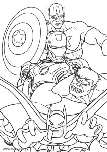 superhero coloring pages avengers the age