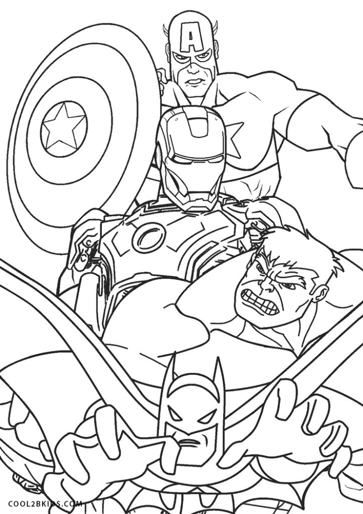 Free Printable Superhero Coloring Pages for Kids