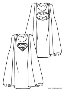 cape coloring page