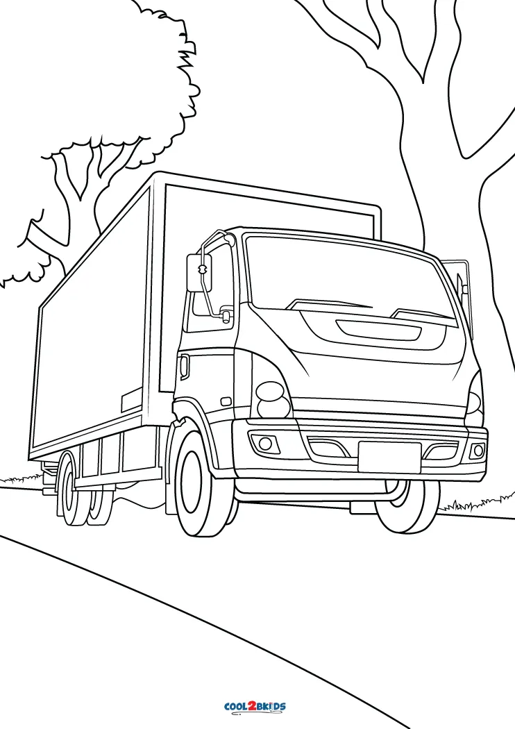 types of transportation coloring page