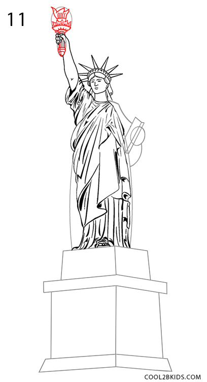 La Estatua de la Libertad para dibujar - Cool2bKids La Estatua de la Libertad para dibujar - Cool2bKids