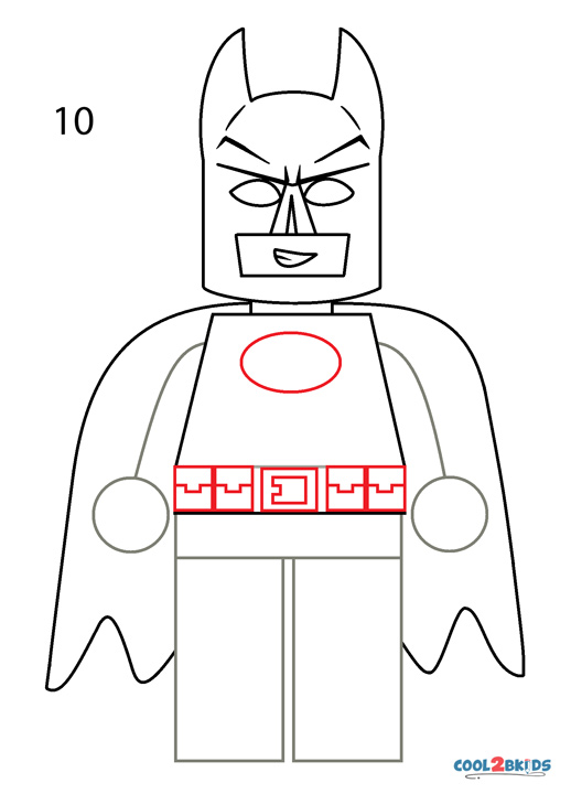 Cómo dibujar a Lego Batman - Cool2bKids Cómo dibujar a Lego Batman - Cool2bKids