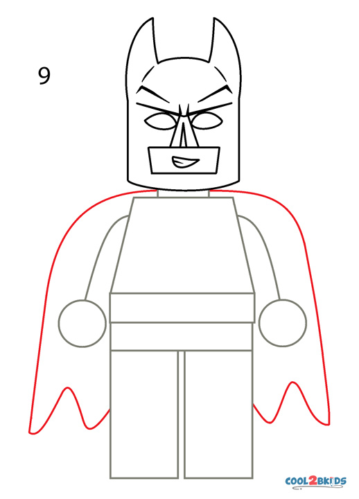 Cómo dibujar a Lego Batman - Cool2bKids Cómo dibujar a Lego Batman - Cool2bKids
