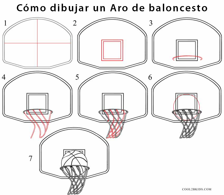 Aro de baloncesto para dibujar - Cool2bKids