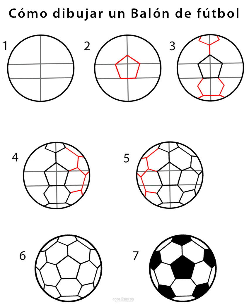 Balón de fútbol para dibujar -