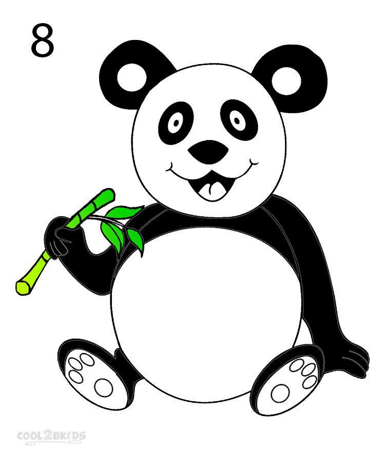 Crónica exilio Impotencia Oso panda para dibujar - Cool2bKids