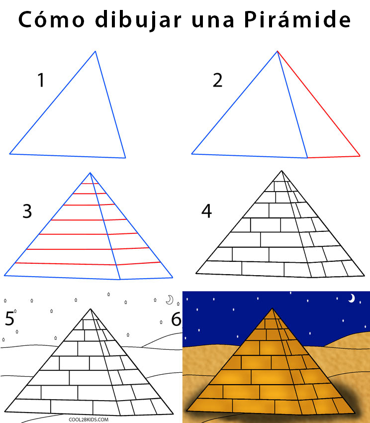 Pirámide para dibujar - Cool2bKids
