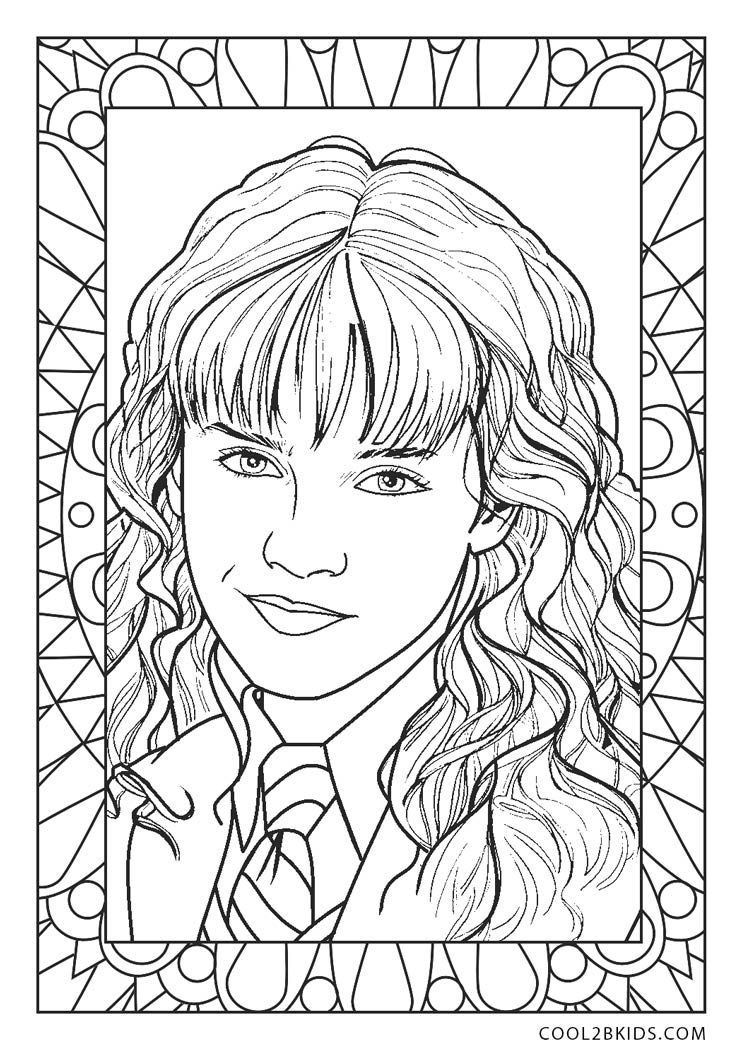 Harry Potter Coloring Pages Hermione.