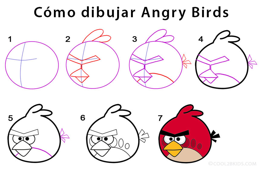 Angry Birds para dibujar - Cool2bKids