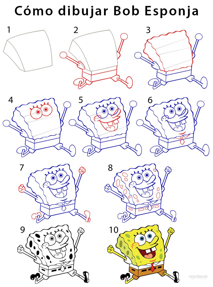 Bob Esponja para dibujar - Cool2bKids Bob Esponja para dibujar - Cool2bKids