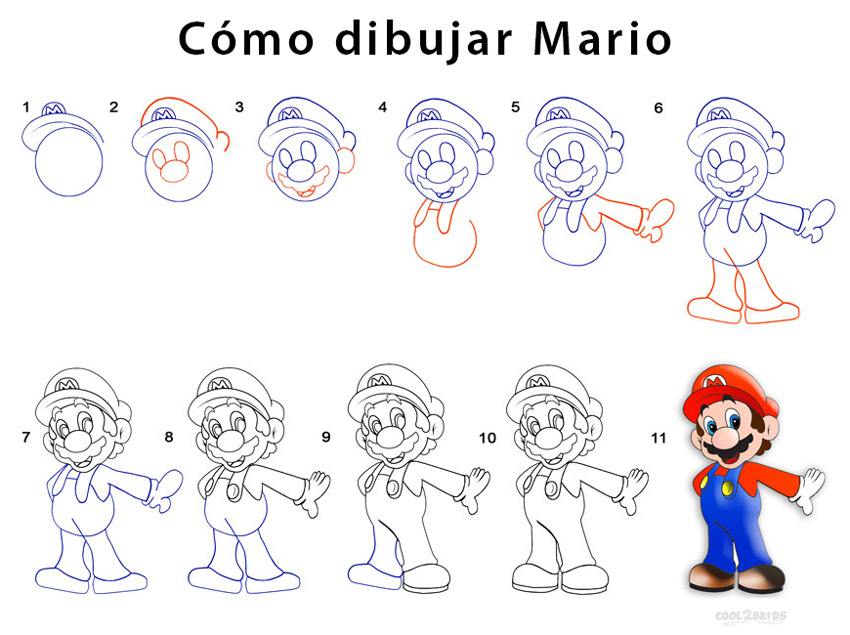 Mario para dibujar - Cool2bKids