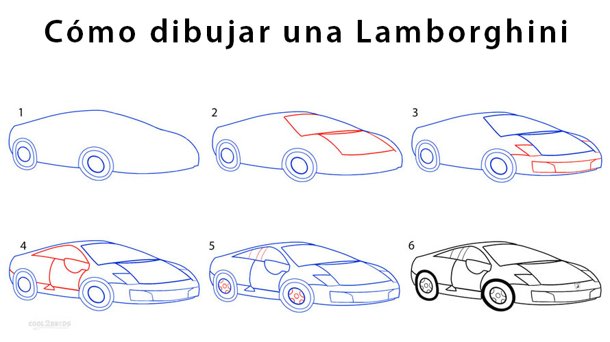 Lamborghini para dibujar - Cool2bKids