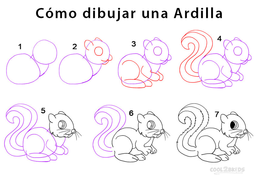 Ardilla para dibujar - Cool2bKids Ardilla para dibujar - Cool2bKids