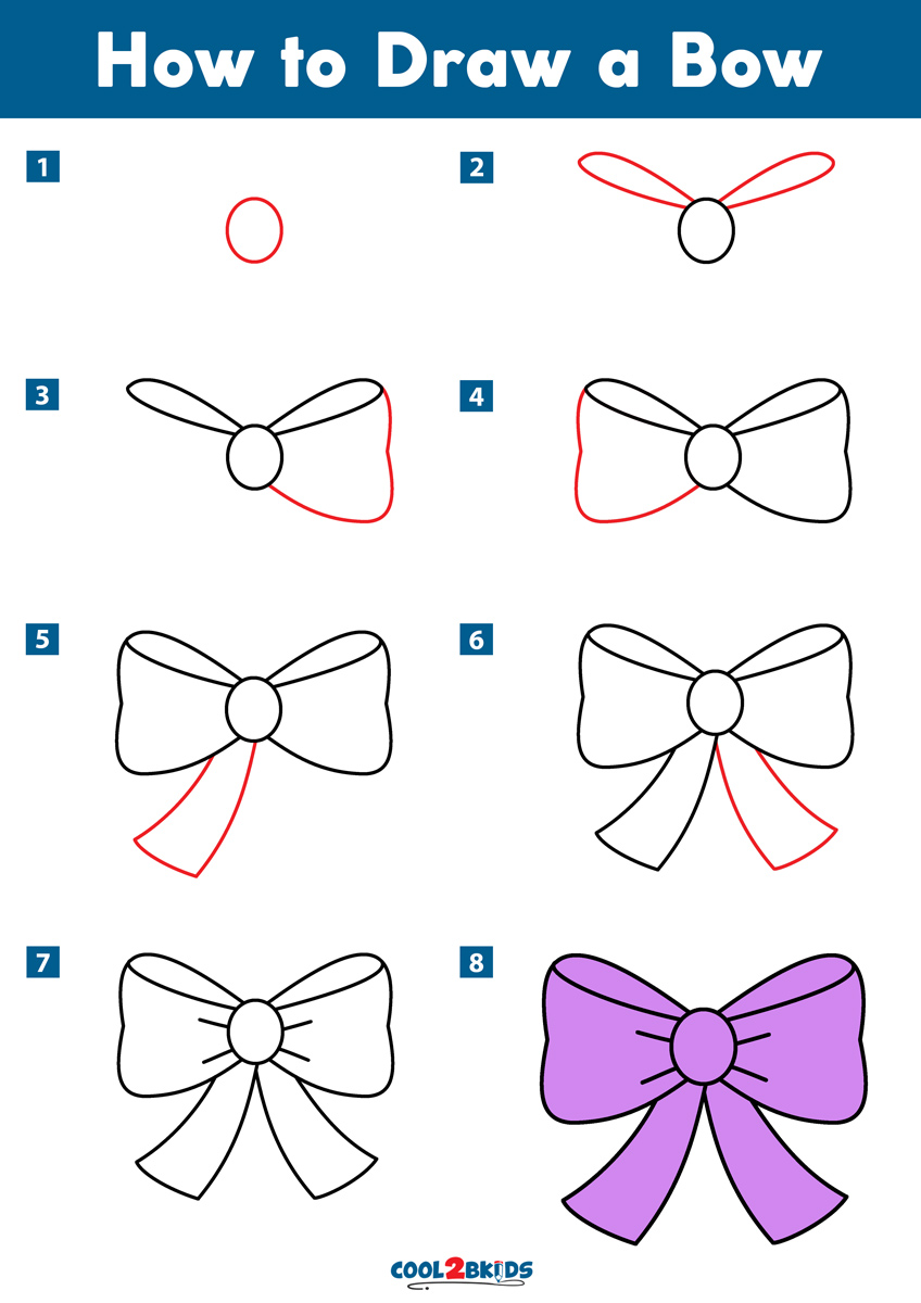 How to Draw a Bow - Cool2bKids