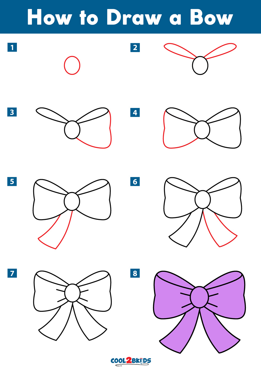 how to draw a bow How to draw a bow