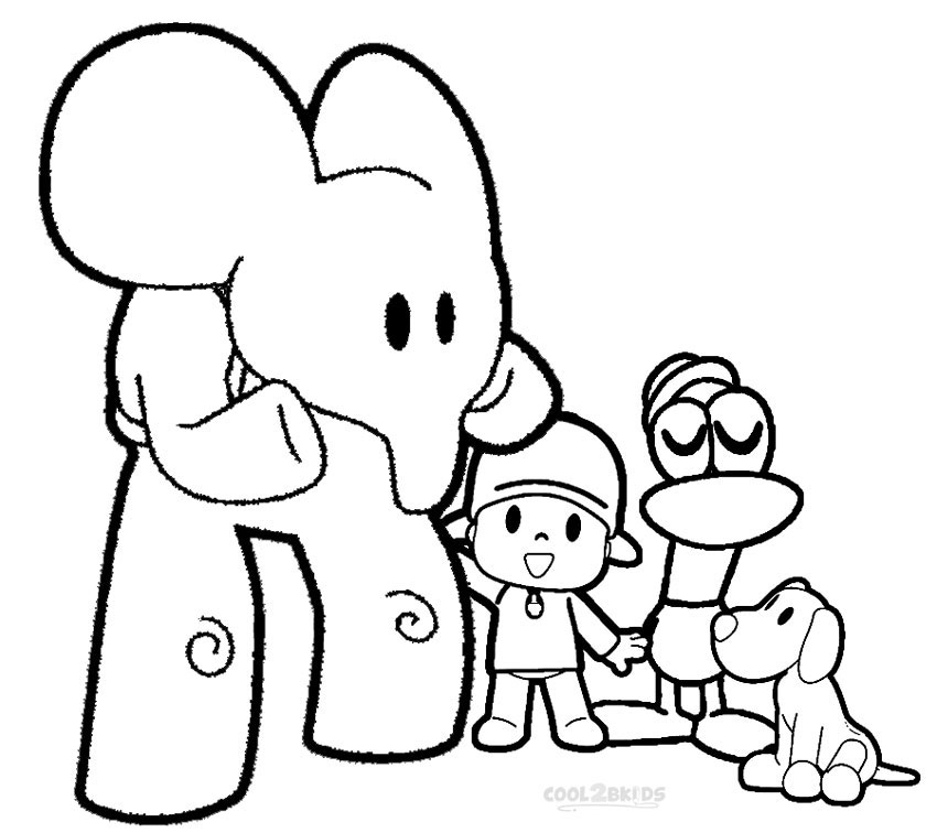 Dibujos de Pocoyo para colorear - Páginas para imprimir gratis