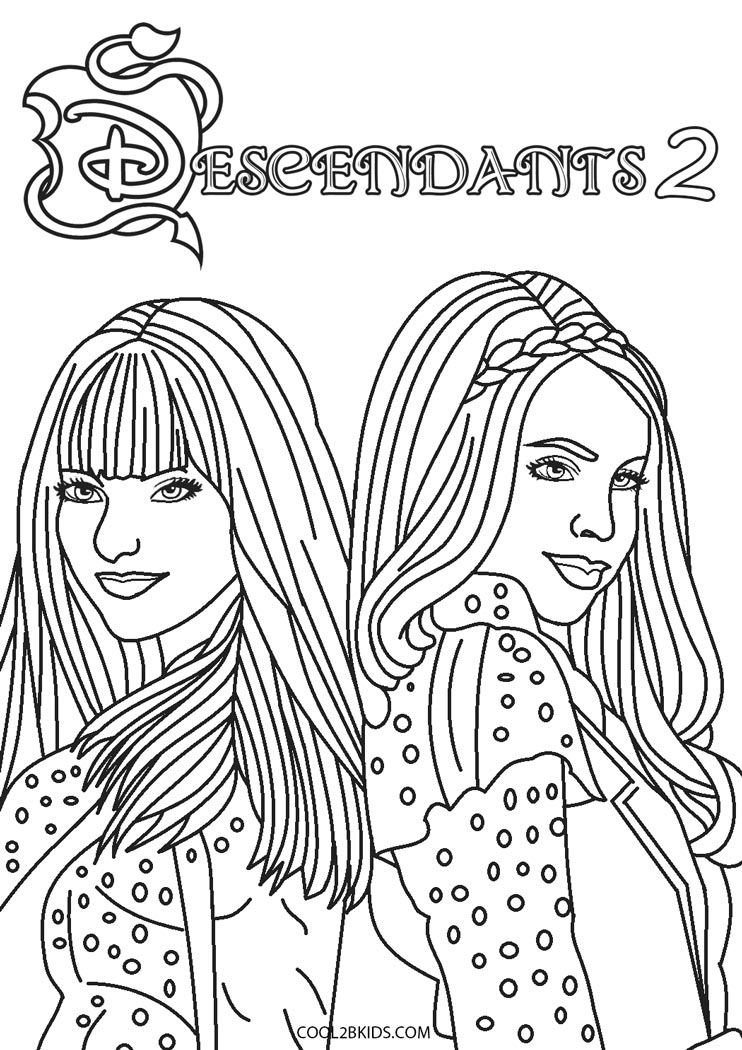 Free Printable Descendants Coloring Pages For Kids