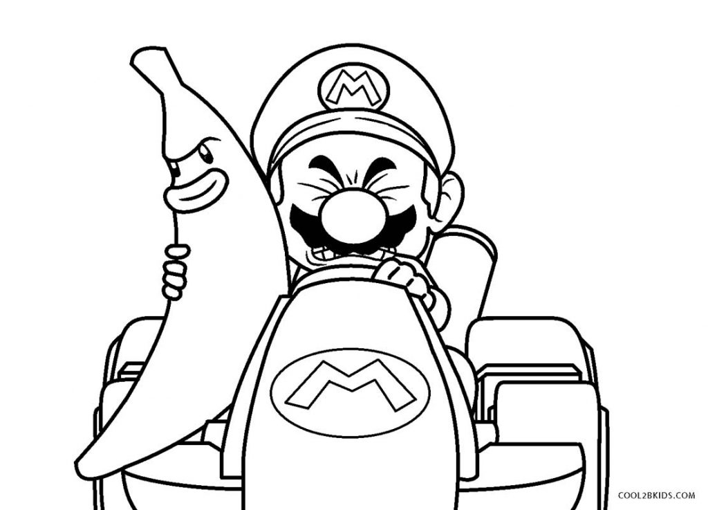Dibujos de Mario Kart para colorear - Páginas para imprimir gratis