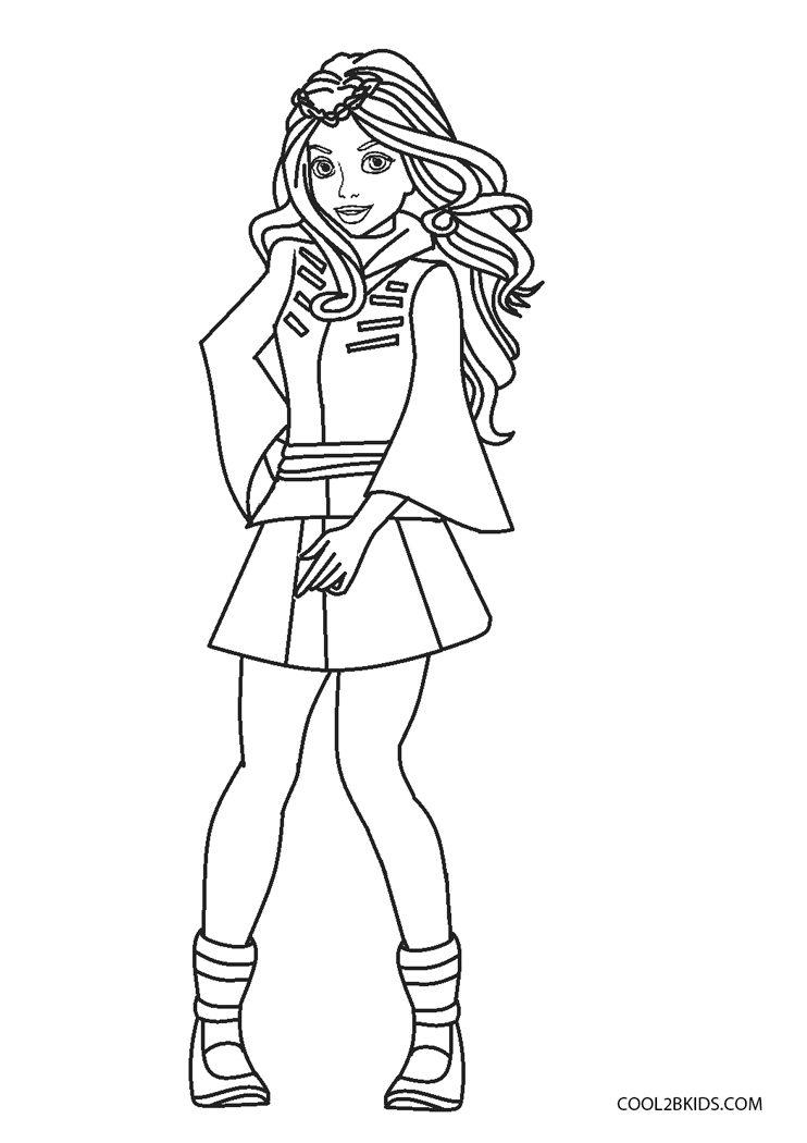 Free Printable Descendants Coloring Pages For Kids