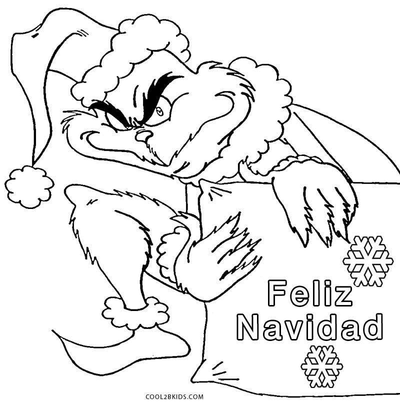 Dibujos de Grinch para colorear - Páginas para imprimir gratis