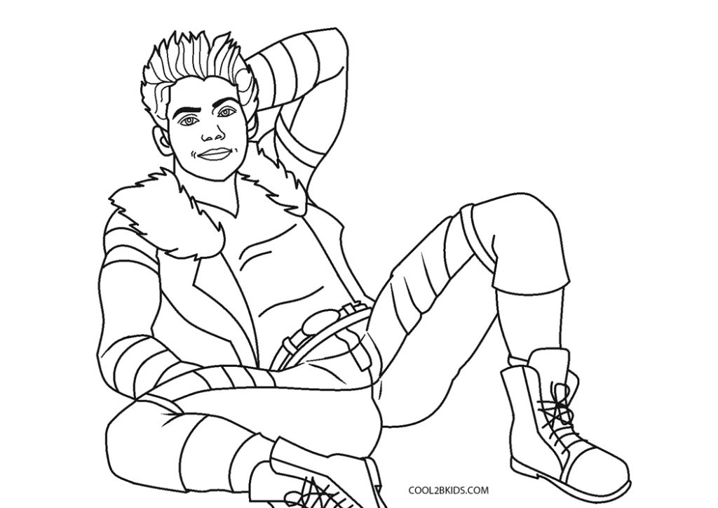 Printable Coloring Pages Disney Descendants