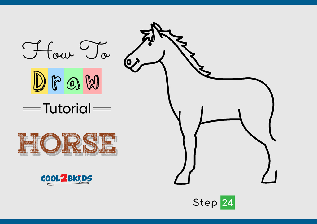 How to Draw a Horse - Cool2bKids