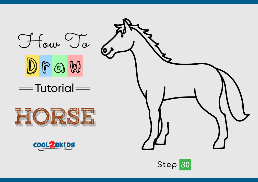 How to Draw a Horse - Cool2bKids