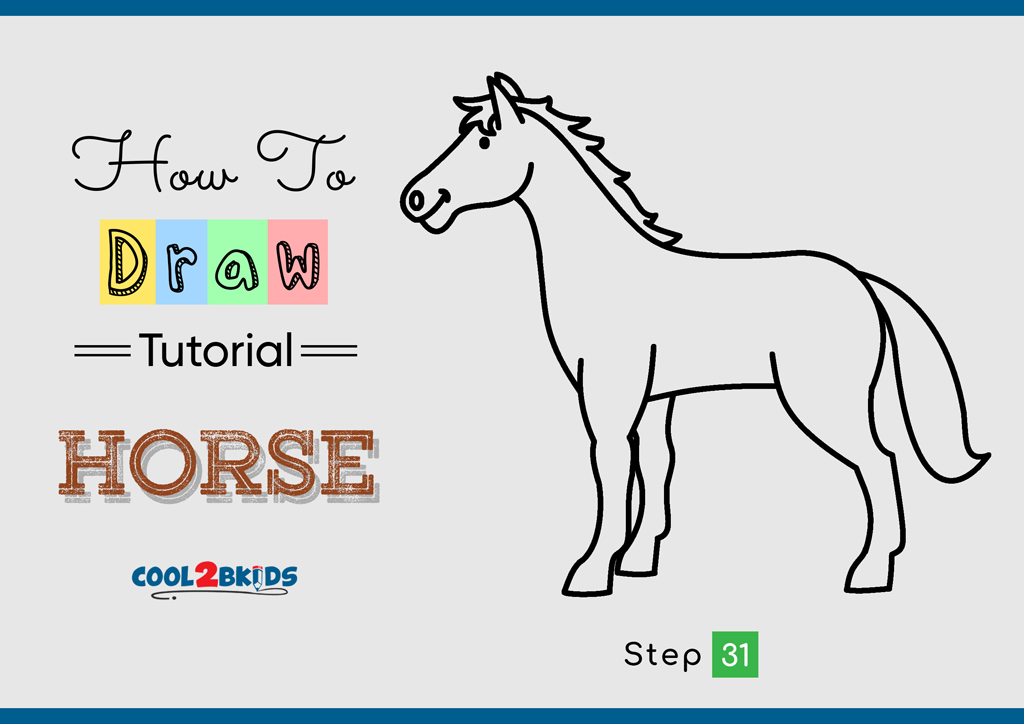 How to Draw a Horse - Cool2bKids